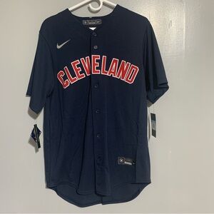 Nike Cleveland Guardians Baseball‎ Jersey Men's M NWT $115 MLB Navy Blue